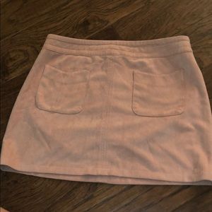 pink mini skirt